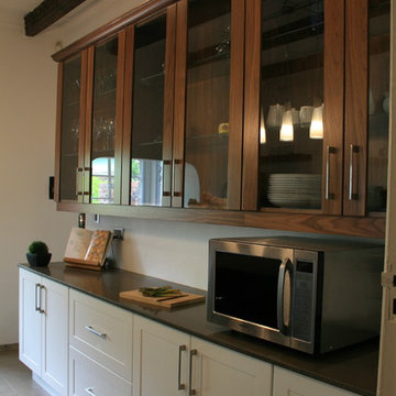 Beautiful modern kitchen with a rustic touch