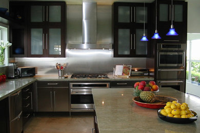 Inspiration for a contemporary kitchen remodel in Miami