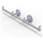 Allied Brass - Monte Carlo 3 Arm Guest Towel Holder, Satin Chrome - This elegant wall mount towel holder adds style and convenience to any bathroom decor. The towel holder features three sections to keep a set of hand towels easily accessible around the bathroom. Ideally sized for hand towels and washcloths, the towel holder attaches securely to any wall and complements any bathroom decor ranging from modern to traditional, and all styles in between. Made from high quality solid brass materials and provided with a lifetime designer finish, this beautiful towel holder is extremely attractive yet highly functional. The guest towel holder comes with the 22.5 inch bar, two wall brackets with finials, two matching end finials, plus the hardware necessary to install the holder.