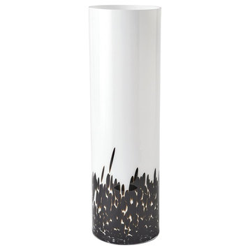 Confetti Large Black/White Vase