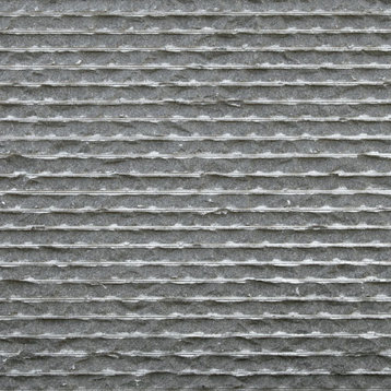 12x24 Ripple Texture Basalt Stone Tile, 80 Pieces