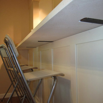 Modern/Contemporary Panna Cotta Kitchen Remodel w/Ginger color Quartz Countertop