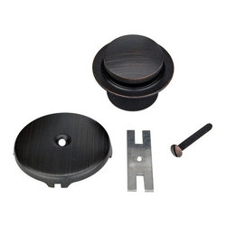 Premier Copper Tub Drain Trim and Single-Hole Overflow Cover for Bath Tubs D-301 - Home Improvement