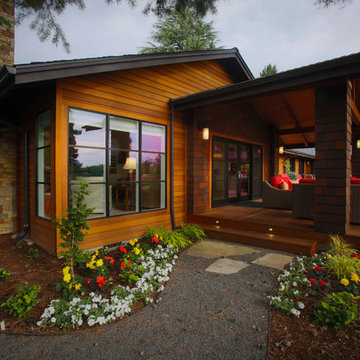After, back porch addition
