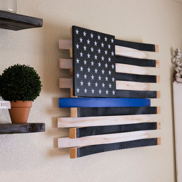 Thin Blue Line American Flag