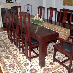 Modern Ming Dynasty Dining Chair Set - Dining Chairs