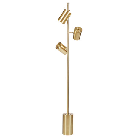 Urban Habitat Alta 3-Light Metal Floor Lamp, Gold