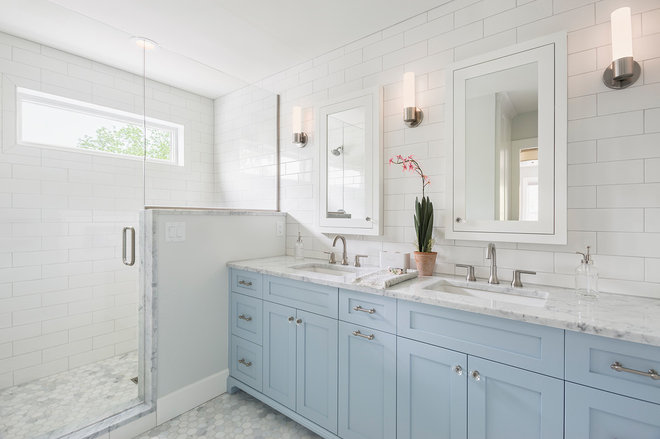 Transitional Bathroom by Anchor Builders