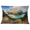 Peyto Lake Glacial Panorama Landscape Printed Throw Pillow, 12"x20"