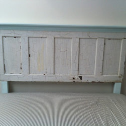 5 panel king size vintage door headboard - Headboards