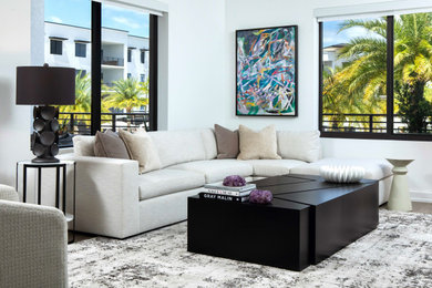 Living room - modern living room idea in Other