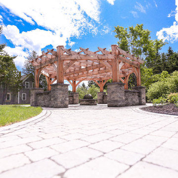 Pergola & Labyrinth Landscape