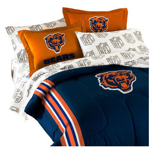 Nhl Chicago Blackhawks Comforter Set Hockey Silhouette