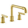 Avallon 8" Widespread, Sleek Handle, Bathroom Faucet, Brushed Gold