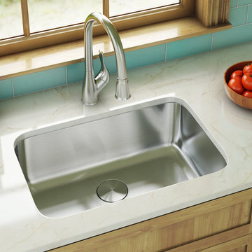 KSN-2718 UNDERMOUNT SINGLE BOWL KITCHEN SINK