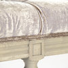 Louis Tufted Bench, Natural Linen