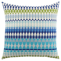 Modern Oval Ocean Indoor/Outdoor Performance Pillow, 20"x20"