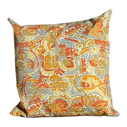 Marigold Outdoor 2-Piece 18" Square Throw Pillow Set - Outdoor Cushions And Pillows