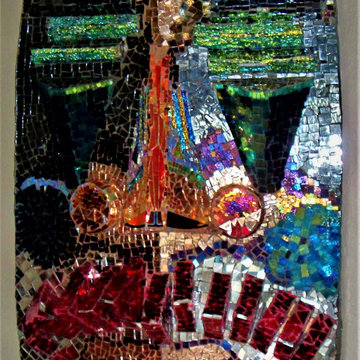 THE AFRICAN MASK MOSAIC SCULPTURE