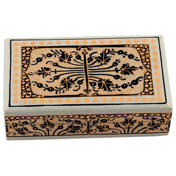 Novica Handmade Srinagar Splendor Papier Mache Decorative Box
