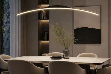 Inspiration for a modern dining room remodel in Orlando
