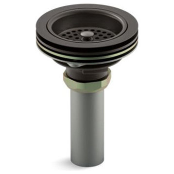 Kohler Duostrainer Sink Strainer With Tailpiece, Oil-Rubbed Bronze