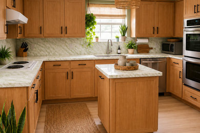 Kitchen - modern kitchen idea in Houston
