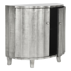 50 Most Por Accent Chests And Cabinets For 2019 Houzz Rutherford Demilune Cabinet Silver Leaf Finish