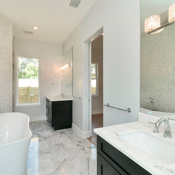 Rosevear Separate Vanities and Freestanding Bath