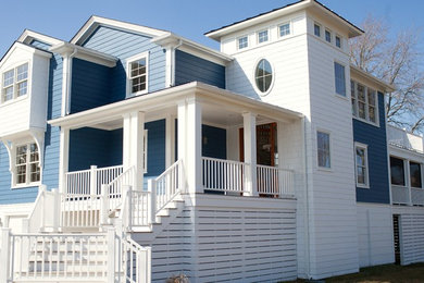 Example of a beach style exterior home design in Other