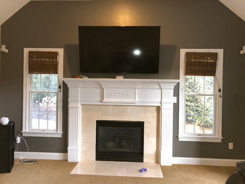 Fireplace suggestions + TV Height