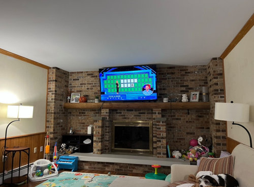 Help choosing wall color to compliment fireplace brick | Houzz Forum