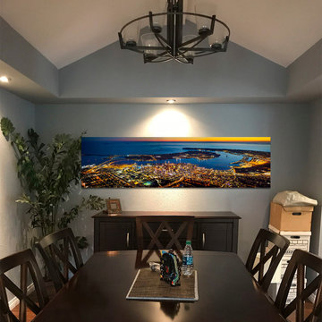 Aaron Chang Fine Art: Dining Room - SD Skyline at Night
