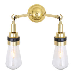 MERI INDUSTRIAL DOUBLE WALL LIGHT IP65 - Bathroom Wall Lights