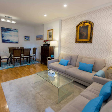 Reforma integral de salón de piso en Pozuelo de Alarcón