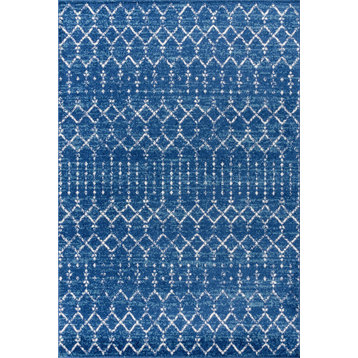 JONATHAN Y Lighting MOH101-8 Moroccan Hype 7-3/4' x 10' - Blue / White