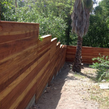 Custom Redwood Privacy Fence