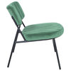 Marilane Velvet Accent Chair, Metal Frame, Turquoise