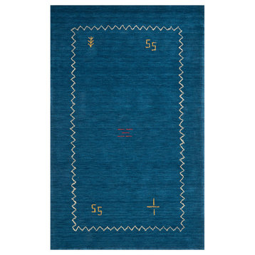 Safavieh Himalaya Collection HIM583 Rug, Blue, 6' X 9'