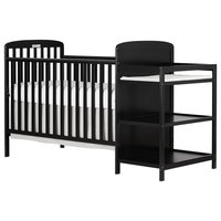 Dream On Me, Anna 4 in 1 Crib and Changing Table Combo, Black