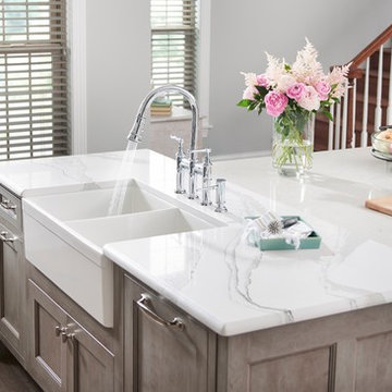 Fireclay Double Bowl Farmhouse Sink, White