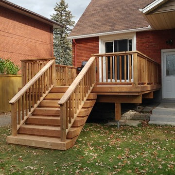 Pressure Treated Backyard Deck