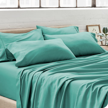 Bare Home Microfiber Pillowcases - Multi-Pack, Turquoise, Standard, Set of 4