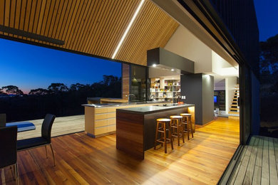 This is an example of a contemporary kitchen in Hobart.