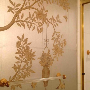 Traditional Bathroom in Gold