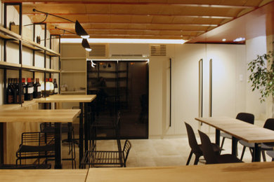 Inspiration pour une salle à manger urbaine.