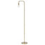 Holden 70" Black Floor Lamp, Matte Brass