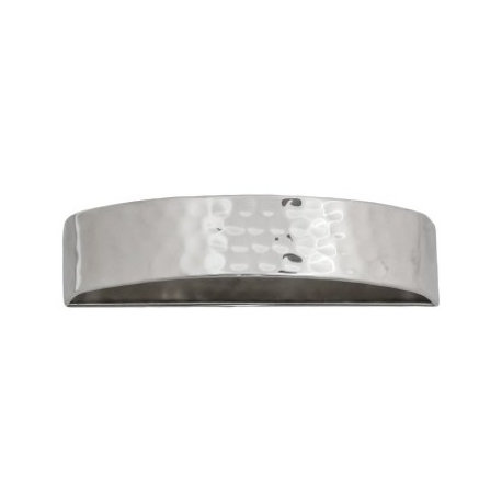 Hammered Silver Tone Napkin Ring Cutlery Holders, Set of 4