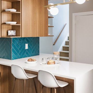 A Mid-Century Kitchen That Maximizes Every Inch