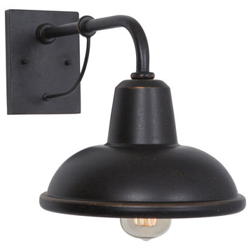 1-Light Wall Sconce Brawley Collection, Oil Rubbed Bronze